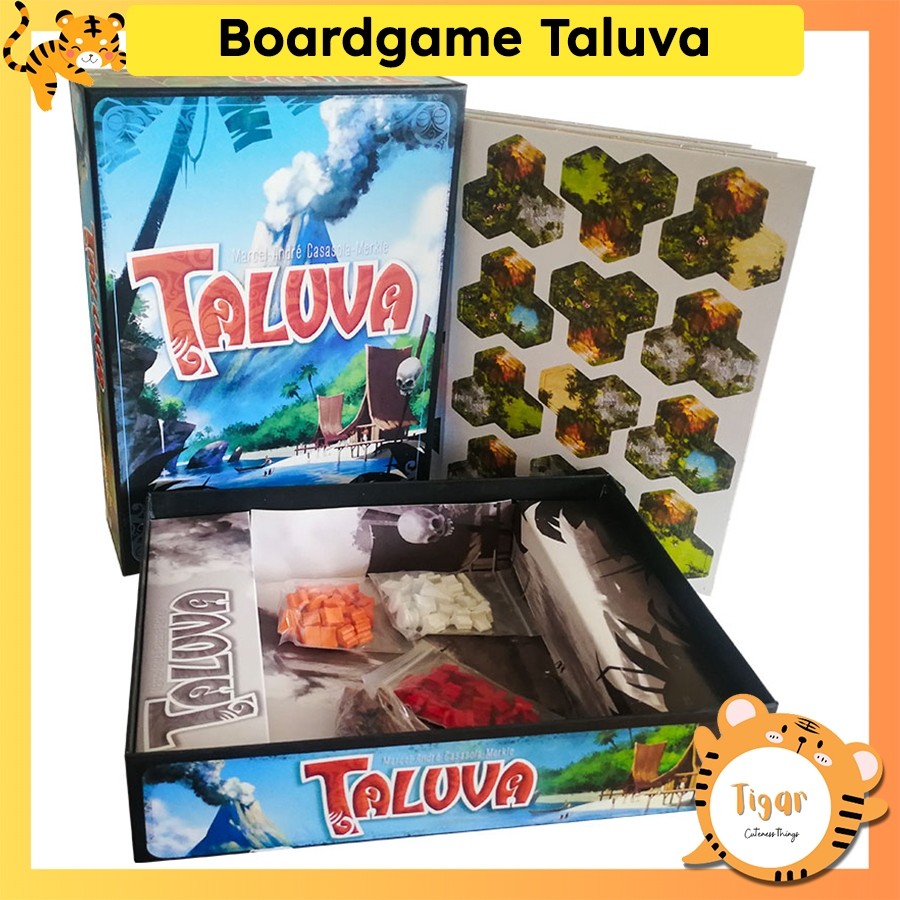 Boardgame Taluva Trò chơi xây dựng làng trên đảo Tigar