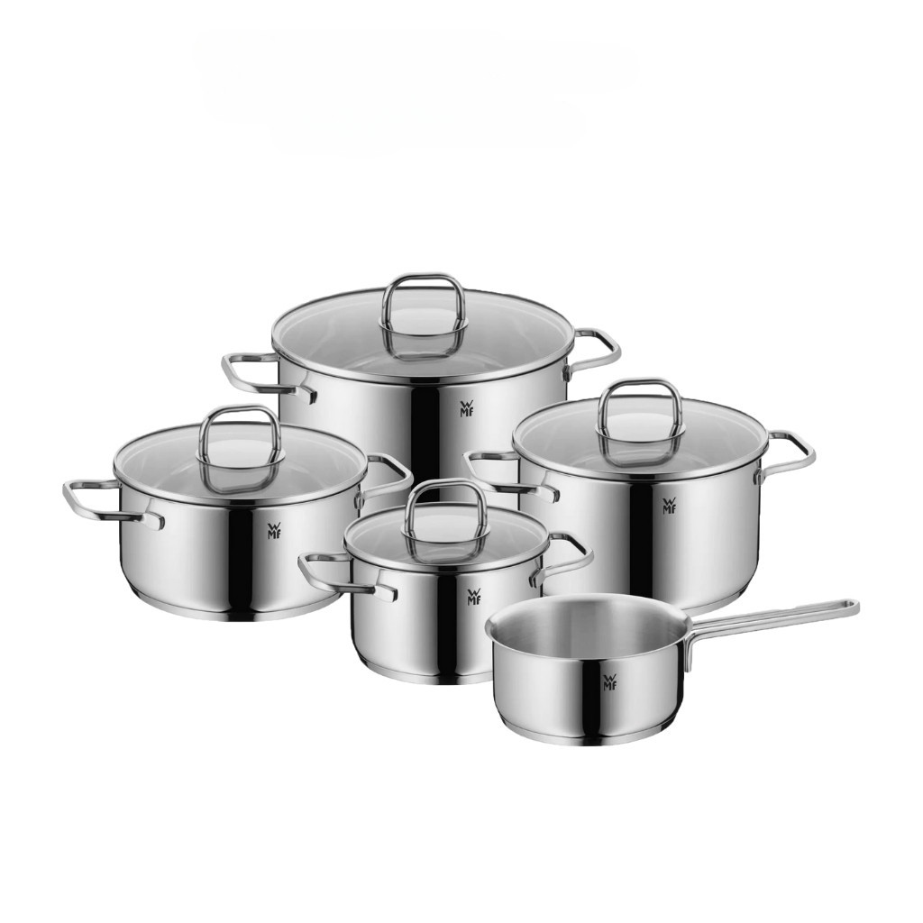 Bộ Nồi WMF INSPIRATION 5 Món, Đáy Từ 3 lớp, Chất Liệu Thép Cromargan - Hàng chính hãng