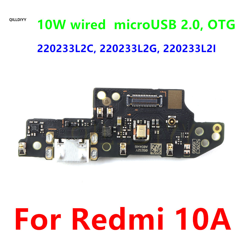Dành Cho Xiaomi Redmi 9A 10A 9C micro USB Mic Ban Dock Sạc Cổng Kết Nối Cổng Sạc Cáp Mềm