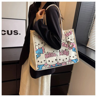 Túi Tote dây kéo Hello Kitty bán chạy 2026 Dung tích lớn