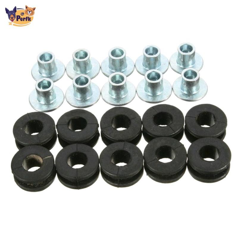 10x Xe Máy Cao Su Grommets Bộ Dành Cho Xe Honda Yamaha Cho Suzuki Kawasaki Fairing