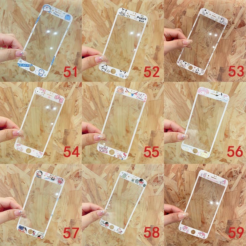 Phim hoạt hình 3D Bảo hiểm toàn diện Kính cường lực Bảo vệ màn hình cho iphone6 6s iphone7 iphone8 plus iphone 4 4s 5 5s se 6 7 8 i6 i7 i8 se2 Se3 4.7 5.5 inch
