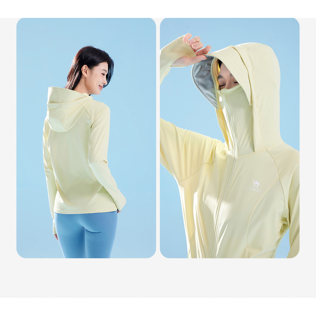 Ảnh Camel CROWN Nam Nữ Chống Nắng Quần Áo Chống Tia UV Thoáng Khí Thoáng Khí Thoáng Khí Nhanh Khô Áo Khoác Ánh Sáng 4