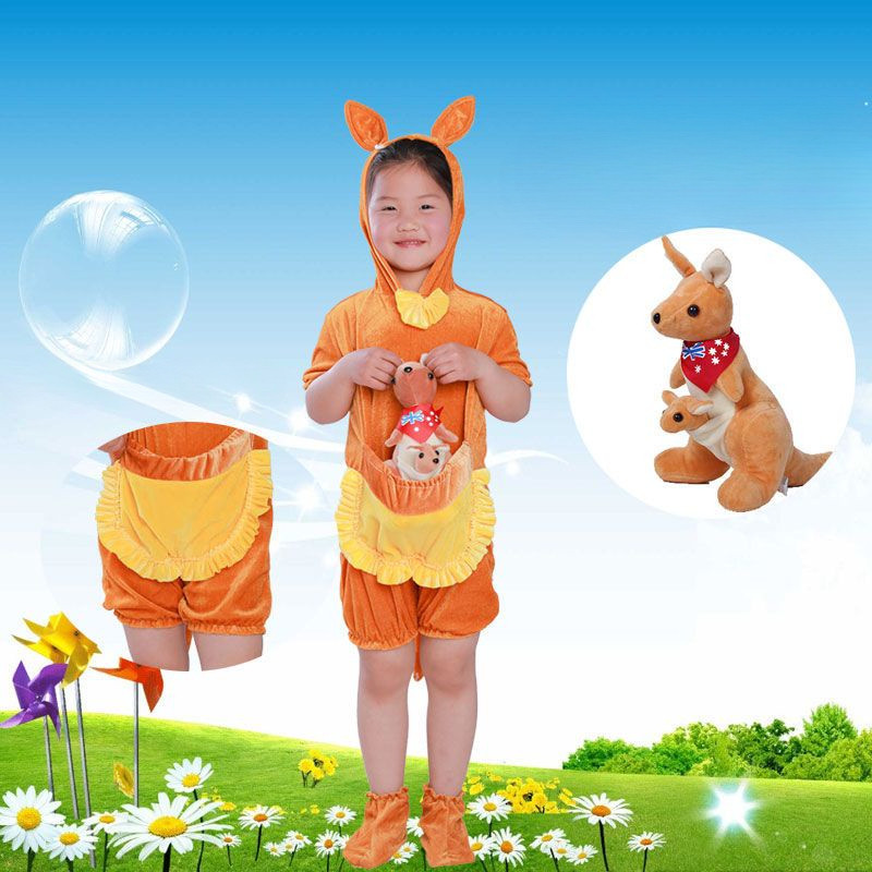 💕 HÀNG CÓ SẴN – Đầm Trang Phục Trẻ Em 3‑12 tuổi – Chuột Túi + Hoạt Hình Động Vật, Thích hợp Halloween, Giáng Sinh & Ngày Trẻ Em 🎃🎉
