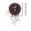 DELMER Tổng Hợp Scrunchies, Co Giãn Xoăn Chignon Trẻ Em Xộn Tóc Bun, Dễ Thương Trang Trí Tự Nhiên Phần Mở Rộng Tóc Giả Miếng Tóc Cho Trẻ Em
