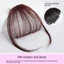 DELMER 3D Air Bangs, Bộ tóc tổng hợp Giả Fringe Top Tóc Bangs, Kẹp vô hình trong Nổ thẳng Tự nhiên Giả Nổ Phụ nữ
