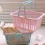 Dễ Thương Macaron Màu Di Động Giỏ Đựng Đồ Màu Hồng Cô Gái Trái Tim Miếng Dán Văn Phòng Phẩm Đồ Lặt Vặt Trang Sức Để Bàn Giỏ Chứa Đồ