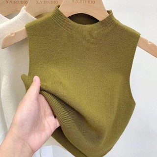 Áo vest và crop-top dệt kim NEATDWELL, thiết kế tăng béo màu trơn, phù hợp thời trang nữ tính