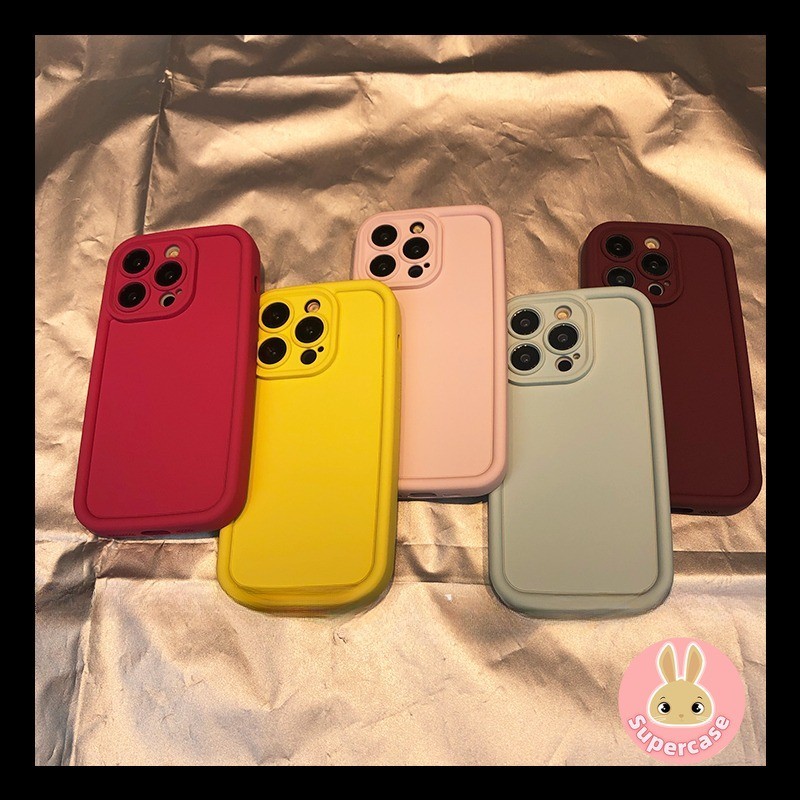 Ốp Lưng Màu Kẹo Macaron Sang Trọng Cho iPhone 15 Pro Max 15 Plus 14 Pro Max 14 Plus 13 12 11 Pro Max Ốp Lưng Điện Thoại Cho Cô Gái Thoáng Mát Bé Trai Silicon Mềm