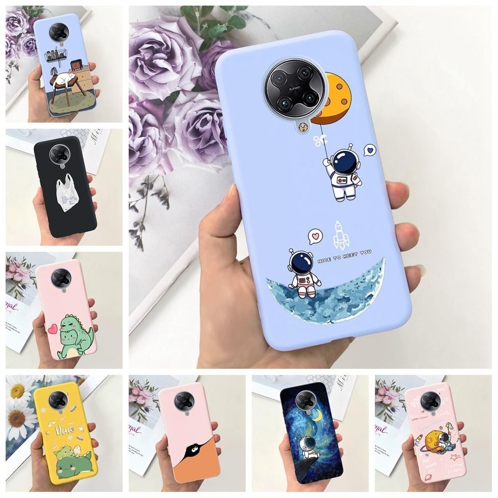 Redmi K30 Pro Vỏ Kẹo Chống Sốc Silicon Ốp Lưng Xiaomi Redmi K30 Pro Hoa Thời Trang Dễ Thương Mèo Phi Hành Gia Sơn