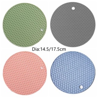 Thảm Trivet Silicon RISEDOT, Tấm Chống Trơn Trượt Giá Đỡ Nồi Silicon Hình Tròn, Phụ Kiện Nhà Bếp Chịu Nhiệt Miếng Lót Nóng Silicon Bền Cho Nồi Và Chảo