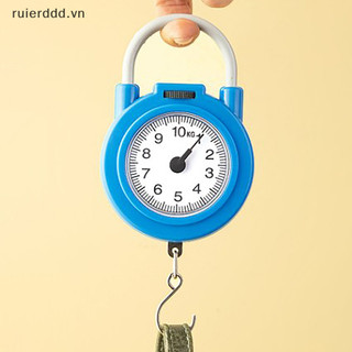 # MỚI # 10kg Cân cơ khí di động Hành lý cá Cân nhà bếp Cân lò xo cầm tay kỹ thuật số có độ chính xác cao.