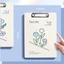 Clipboard AFTEROF, Thư mục tập tin INS Floral A4 đa chức năng, Kẹp giấy kiểm tra kim loại chất lượng cao Học sinh