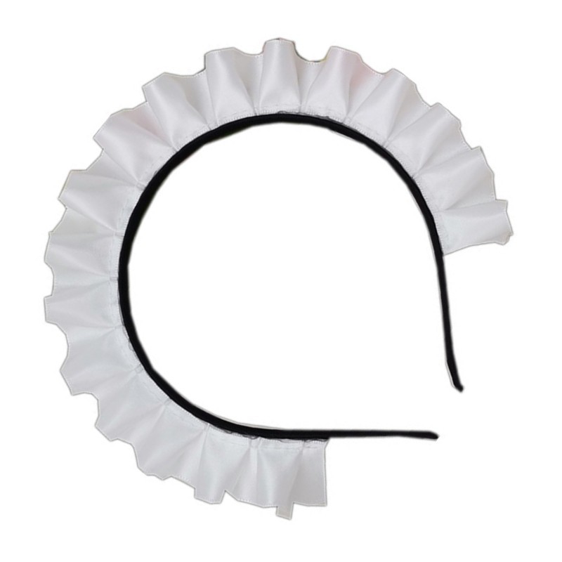Wellb Cosplay Maid Headbands Phong Cách Nhật Bản Vòng Tóc Có Ren Xếp Ly Cho Halloween
