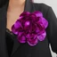 JVSUB Lapel Pin, Trâm cài Satin 20CM, Phụ kiện quần áo thủ công Hoa lớn Huy hiệu Pháp