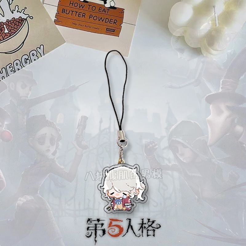 Identity V Cry Series Điện Thoại Di Động Dây Naib Subedar Frederick Kreiburg Acrylic Mặt Dây Treo Dây Dễ Thương Người