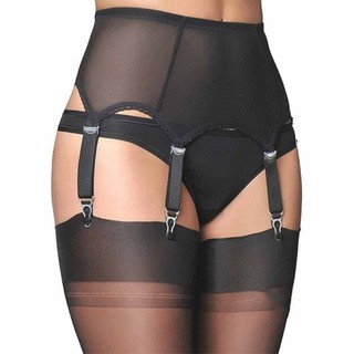 Vipdeal1 Lưới Garter Thắt Lưng Áo Treo Với Dây Đeo Vintage Điều Chỉnh Kẹp Kim Loại Cho Nữ Vớ Đồ Lót