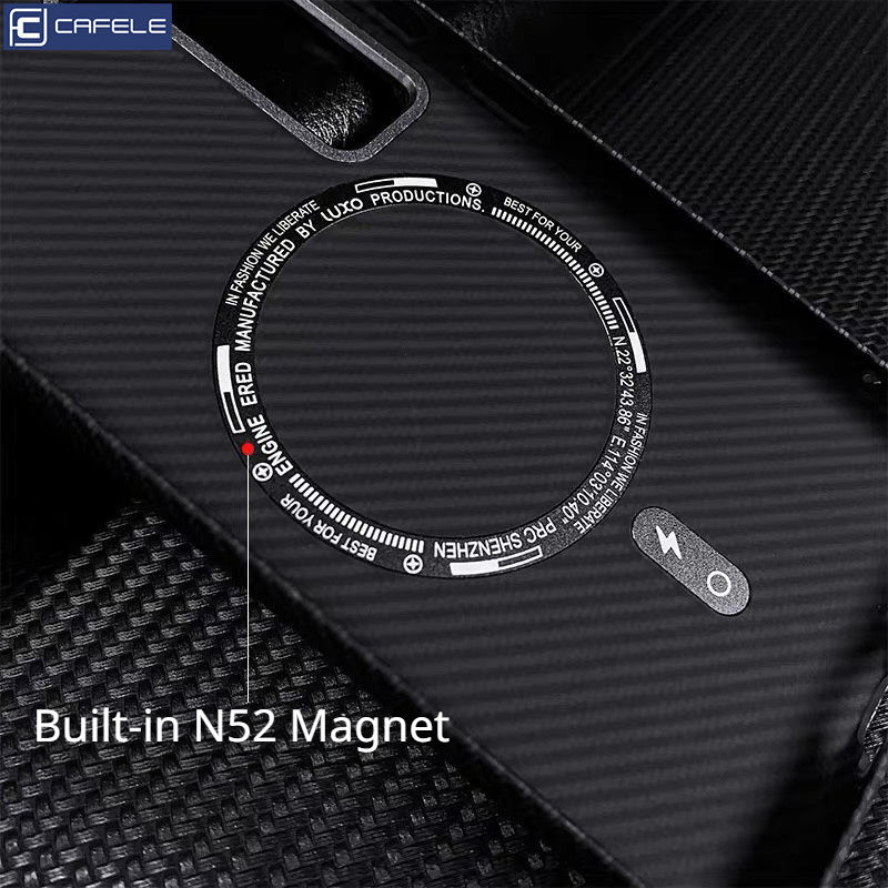 Ốp điện thoại từ tính mỏng sang trọng họa tiết sợi Carbon cho Samsung S26/S25/S24/S24+/S23/S23 Plus/S23 Ultra