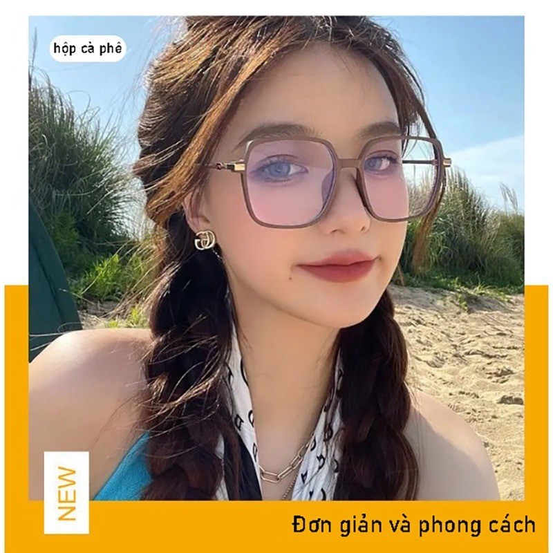 Kính cận thị thời trang -0.5 -1.0 -1.5 -2.0 -2.5 -3.0 -3.5 -4.0 độ dành cho nam và nữ với tròng kính có thể tháo rời kính chống ánh sáng xanh 045