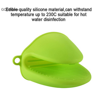 Gcdhome Chịu Nhiệt Găng Tay Silicon Kẹp Cách Nhiệt Chống Dính Chống Trơn Trượt Nồi Nơ Giá Đỡ Tông Nấu Lò Mitts HOT