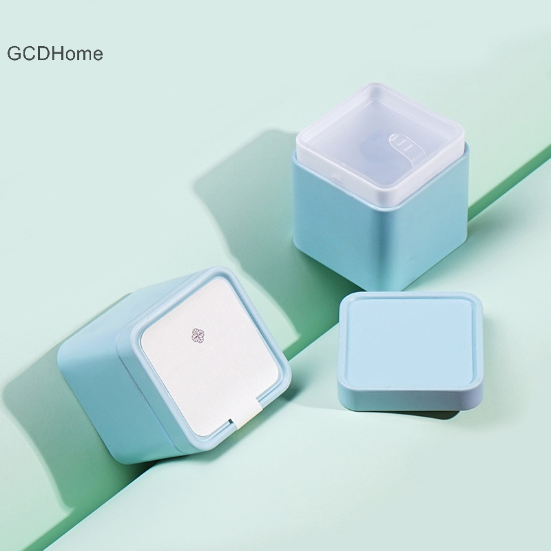 Gcdhome 1 Kín Trà Thiếc Bảo Quản Caddy Nhỏ Vuông Cà Phê Lá Trà Hộp Đựng Gia Vị HOT
