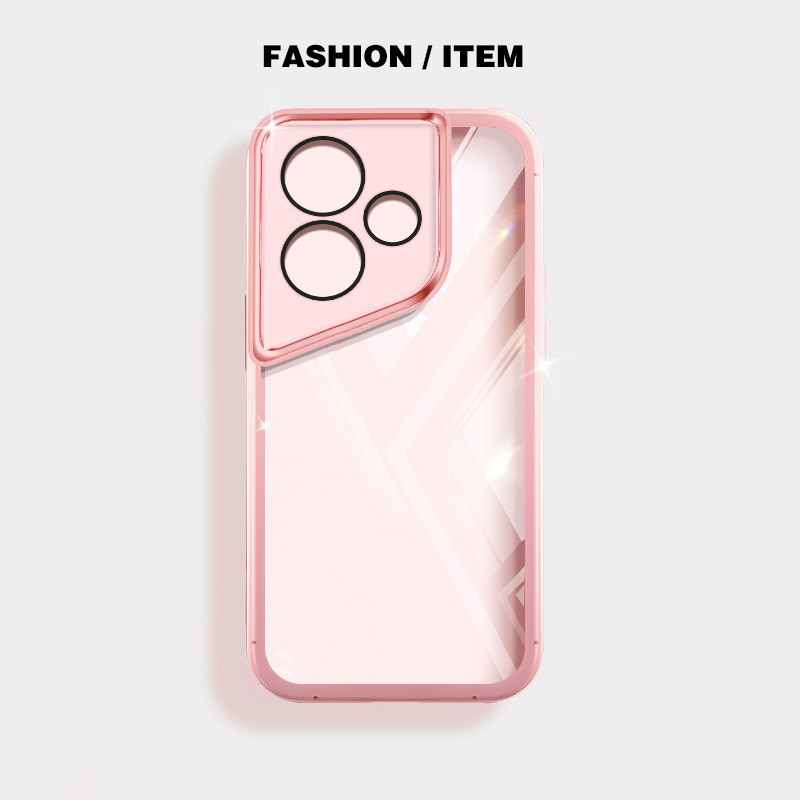 Ốp điện thoại trong suốt màu siêu mỏng YBD cho Infinix ITEL A70 A80 A665L Hot 30i Hot 30 Play NFC X669 X669C X669D X6735B X6831 X6832 Vỏ silicon mềm trong suốt thời trang nữ tính