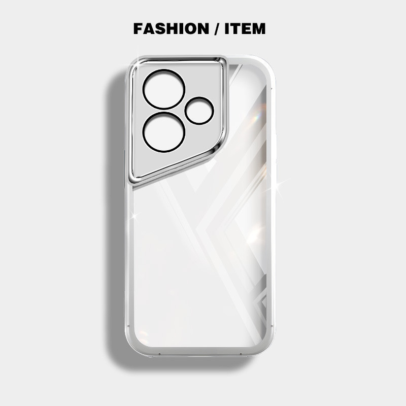 Ốp điện thoại trong suốt màu siêu mỏng YBD cho Infinix ITEL A70 A80 A665L Hot 30i Hot 30 Play NFC X669 X669C X669D X6735B X6831 X6832 Vỏ silicon mềm trong suốt thời trang nữ tính