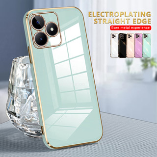 Vỏ Mạ 6D Cho Realme C63 C61 C53 C51 NFC Note 50 60 Note50 Note60 RealmeC63 4G 2024 Vỏ Điện Thoại Silicon TPU Mềm Lỏng Cho RealmeC51 Ốp Lưng Cặp Đôi Chống Sốc