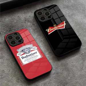 Ốp điện thoại bia BK-1 B-Budweiser cho Iphone 17,15 14 12 11 13 Pro Max Mini X 8 Xr Xs 7 Puls 6 pha lê 0821
