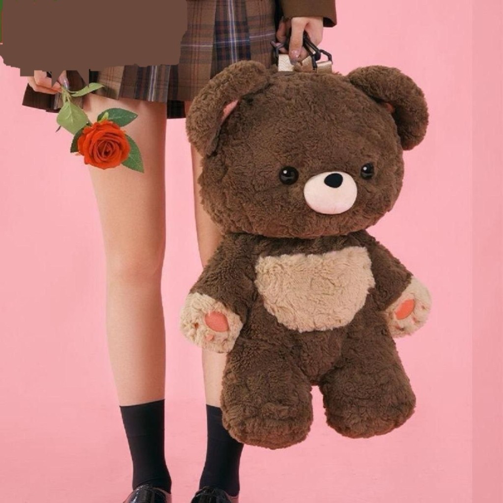 Balo gấu nâu size to sức chứa lớn, balo đi học đi chơi sành điệu độc đáo