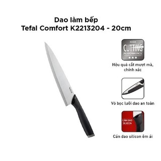 Dao làm bếp Tefal Comfort K2213204 - 20cm, hàng chính hãng