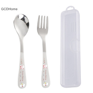 Gcdhome Trẻ Em Thìa Inox Hoạt Hình Nồi Ô Tô Thìa Súp Bun Nhà Bếp Thiết Yếu Dễ Thương Bộ Đồ Ăn Trẻ Em Thìa Nĩa HOT