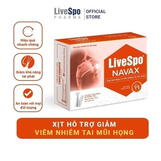 Xịt Livespo Navax chuyên dụng dạng chai xịt 20ml - Bảo vệ mũi họng, hệ hô hấp cho trẻ [Hàng chính hãng]