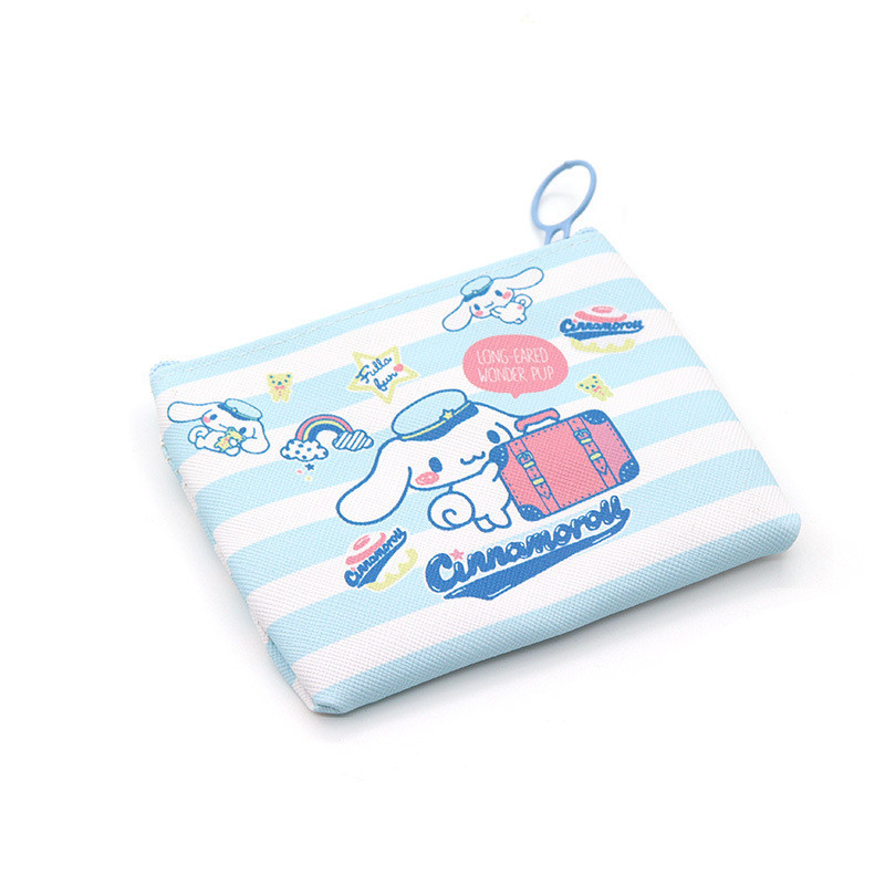 Hoạt Hình Kuromi Ví Mini Dễ Thương Ví Đựng Tiền Xu Cinnamoroll Giai Điệu Chìa Khóa Tai Nghe Túi Bảo Quản Đơn Giản Túi Đựng Thẻ Nữ