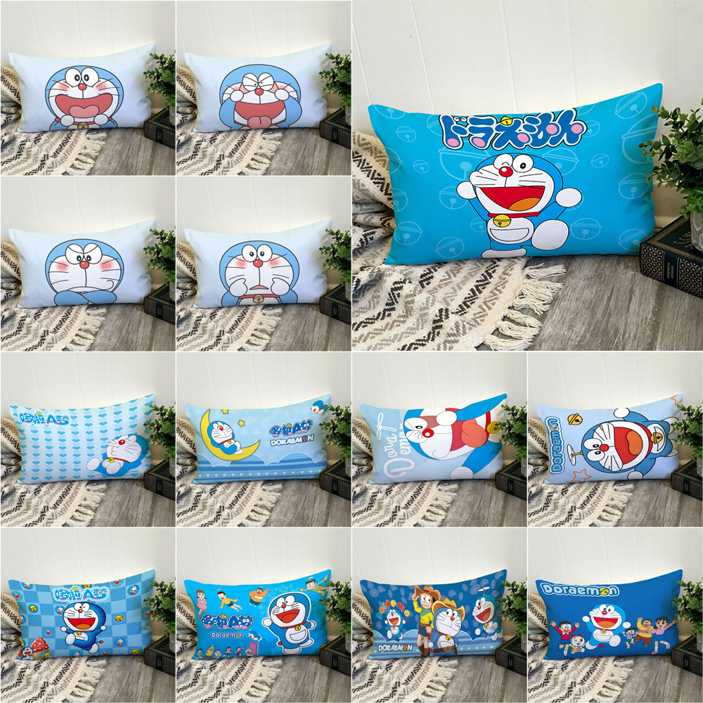Hoạt Hình Dễ Thương Doraemo Hình Chữ Nhật Gối Một Mặt In Hình Đệm Polyester Trang Trí Nhà Cửa Món Quà Tốt Nhất (Không Có Lõi)