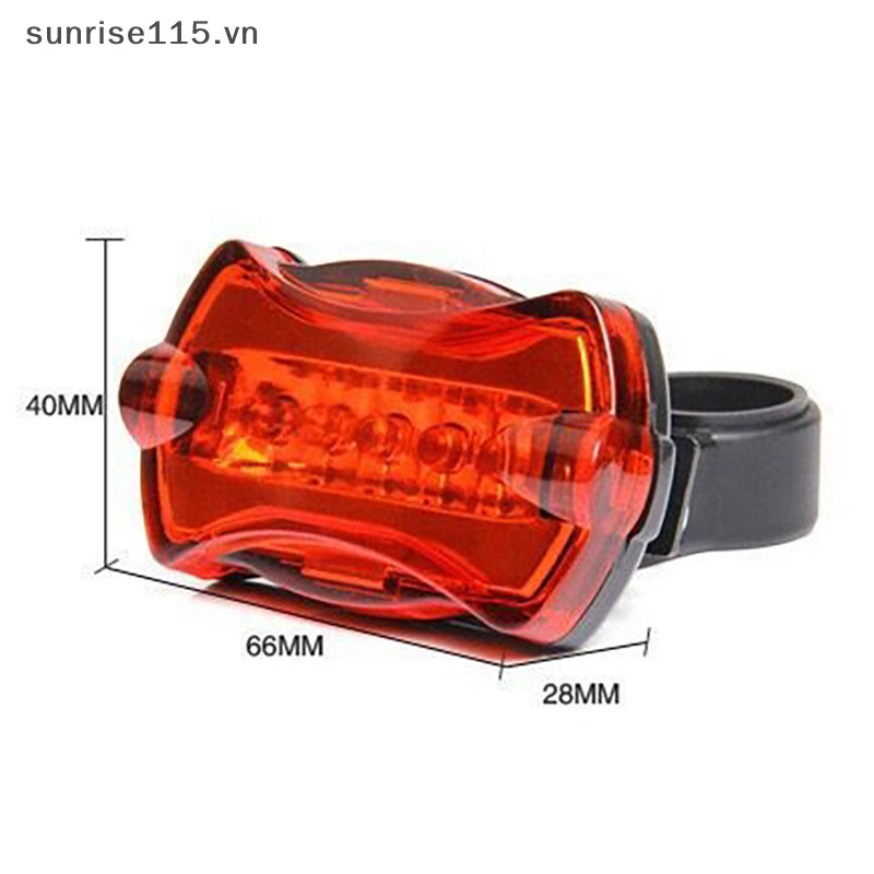 Xe đạp leo núi SRVN, Xe đạp đường trường, Đèn đuôi, Đèn đuôi xe đạp đơn, Đèn đuôi, Đèn đuôi 5Led.