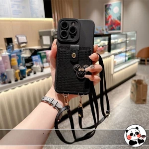 Ốp Ví Cho OPPO Reno 11A 11F 11 10 9 8 Pro Plus 11F 8T 5G 4G Vỏ Sang Trọng Dễ Thương Hoa Mickey Mềm TPU Vỏ Điện Thoại Dây Đeo