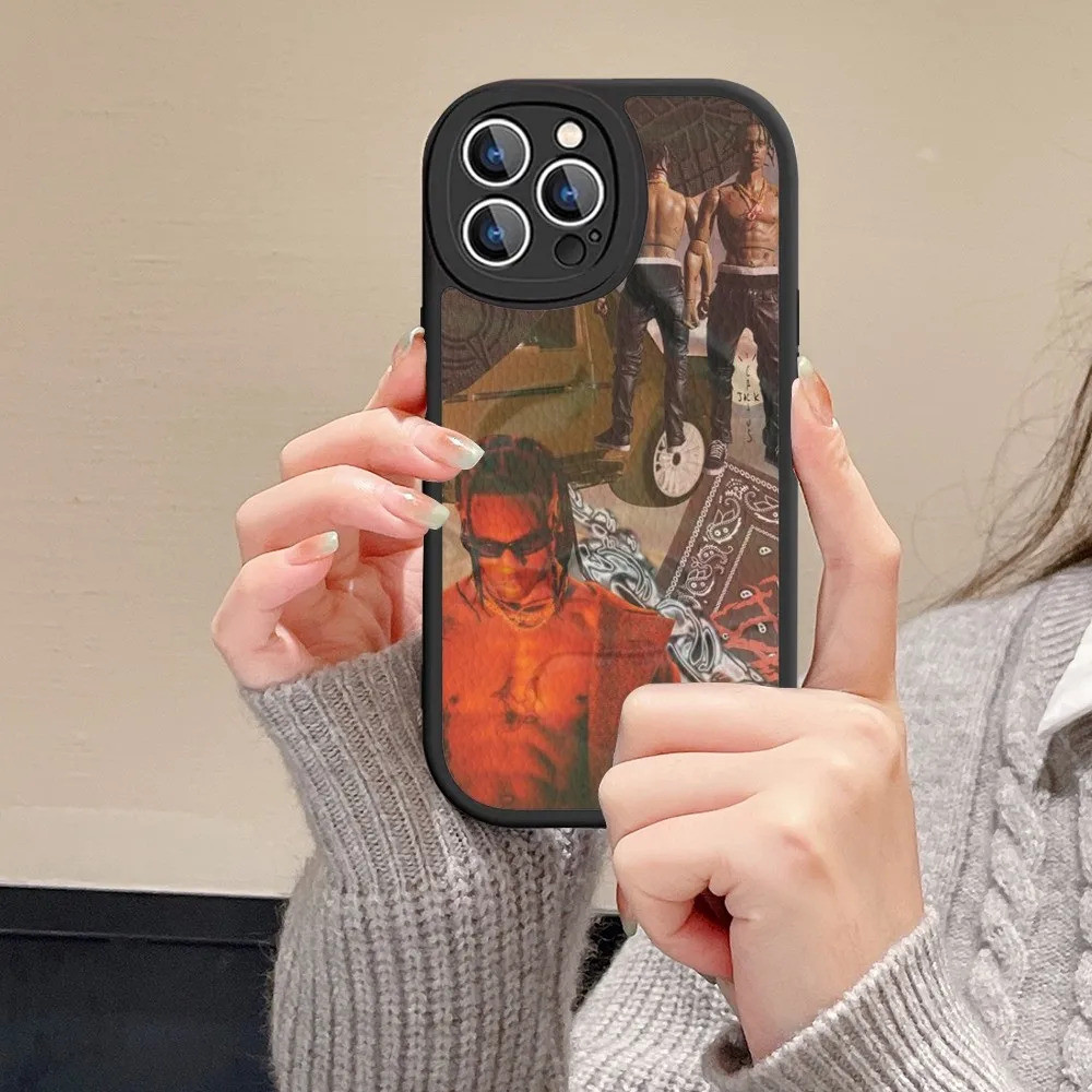 Ốp điện thoại cứng da Travis Scott TP-1 cho iPhone 14 13 12 mini 11 14 Pro Max Xs X XR 7 8 Plus