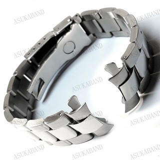 Dây đeo đồng hồ thép không gỉ đầu cong 20mm cho Submariner Water Ghost Daytona, vòng Oyster nam nữ, dây Oyster Diver thể thao