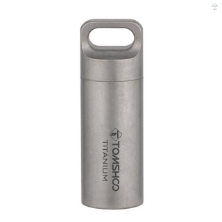 Hilivn) Hộp đựng thuốc titan TOMSHOO Hộp đựng thuốc Mini chống thấm nước Hộp đựng thuốc bỏ túi cho du lịch ngoài trời Cắm trại đi bộ đường dài
