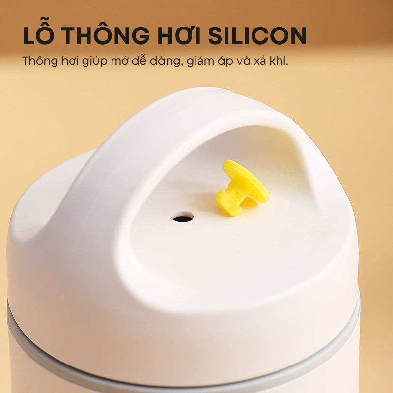 Cặp Lồng Cơm Giữ Nhiệt - Hộp Đựng Cơm Canh, Bình Ủ Cháo Inox 304 3 Lớp Chống Nóng Cao Cấp | 248
