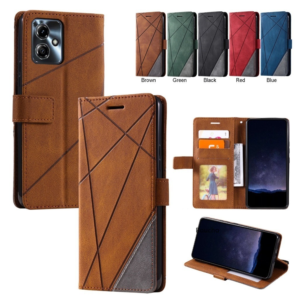 Dành Cho iPhone SE 2 3 2022 2020 6 6s 7 8 Plus 11 Pro 12 Mini XR X Xs Max PU Giả Da Flip Cover Sang Trọng Ví Đựng Thẻ Túi TPU Silicon Ốp Lưng Giá Đỡ Điện Thoại