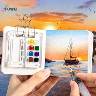 YOWEI 8 / 15 Lưới Acrylic Màu Nước Bảng Di Động Hộp Sơn Du Lịch Tranh Màu Nước Khay Sơn Nghệ Thuật Tiếp Liệu VN