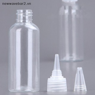 [Mới] Chai nhỏ giọt ép nhựa 10-200ml có vít Mắt trong suốt Chai nhỏ giọt dầu mực lỏng Hộp đựng sắc tố sơn.