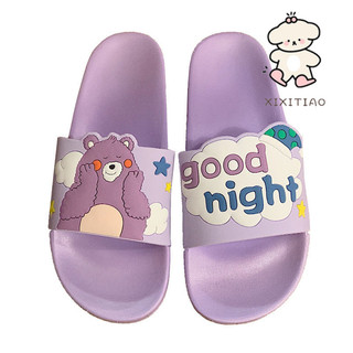 Xixitiao Những Mẫu Sandal Đế Bằng Hoạt Hình Dễ Thương Mới Cho Nữ, Phù Hợp Cho Mùa Hè