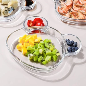 B & N Sáng Tạo Hình Gấu Đĩa Gia Vị Hình Vỏ Biển Bánh Bao Bát Phục Vụ Khay Nhúng Nước Sốt Salad Đĩa Trái Cây Bộ Đồ Ăn Nhà Bếp.
