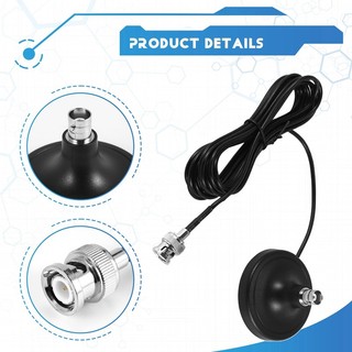 Đế ăng-ten không dây Đế micro ăng-ten có nam châm 3 mét Rg174 Cáp Bnc Nam Trên không