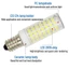 Oimg Bóng đèn LED Mini 3W/5W/7W/9W AC 85-265V ánh sáng ấm/trắng, dùng cho tủ lạnh, bóng LED ngô