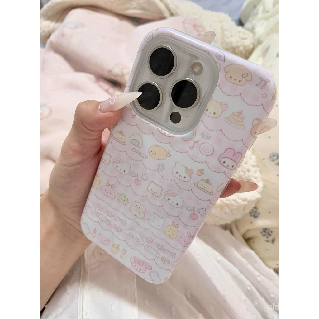 Ốp điện thoại màng QYJS hai lớp dễ thương hình trái tim cho iPhone 14 15 16 PLUS 11 12 PTO X XS XR XSMAX 16 15 14 13 ProMax 2JPV