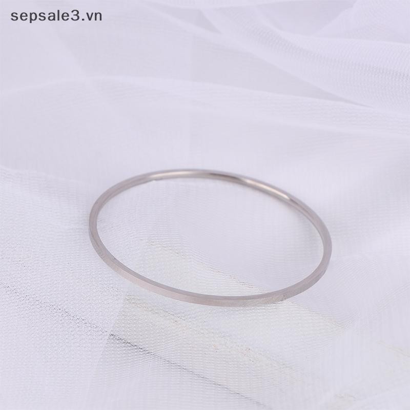 # Sepsale # Thép Titan Đơn Giản Vòng Tròn Trơn Vòng Tay Mỏng Dành Cho Nữ Vòng Tay Vintage Trang Sức Quà Tặng Pary.